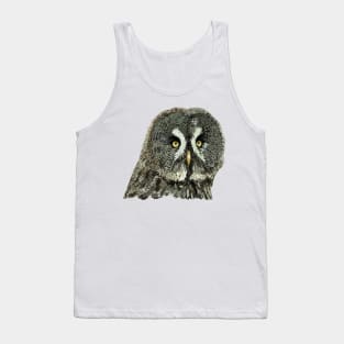 Gray owl Tank Top